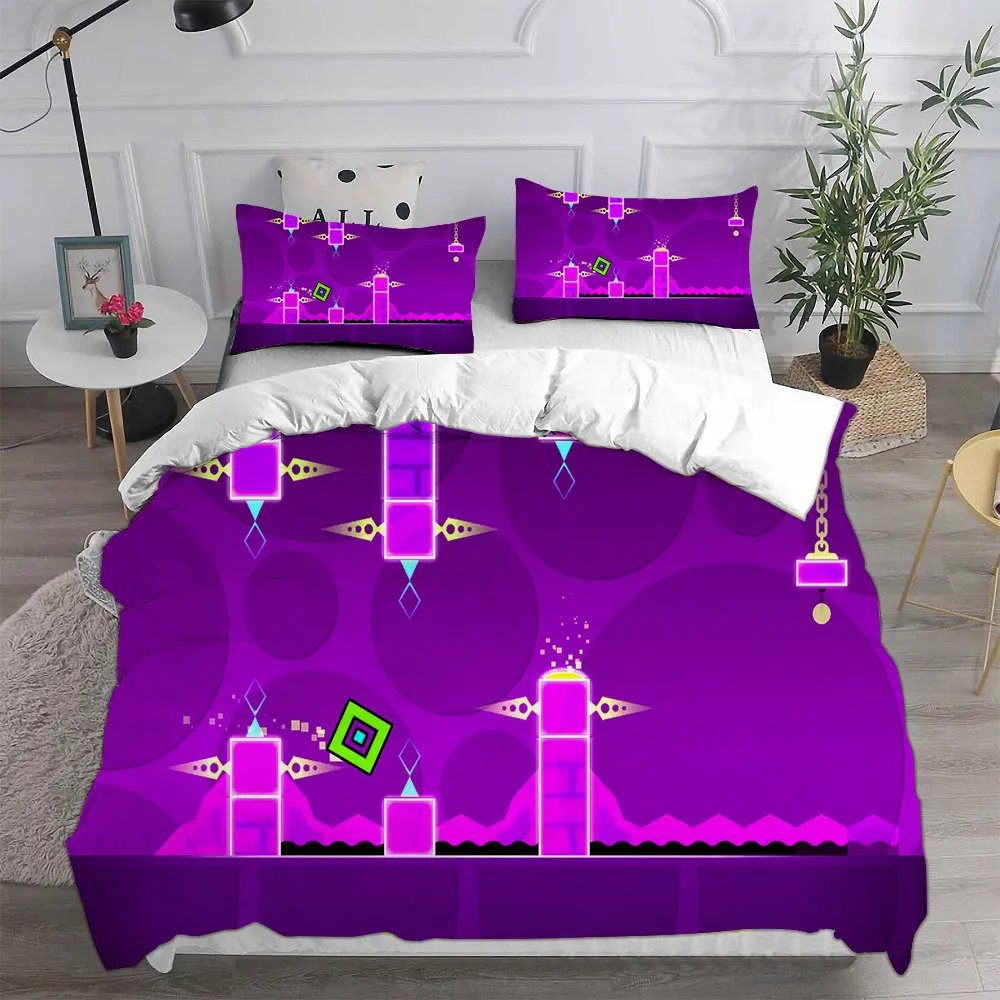 Game Geometry Dash Cartoon Print Bedding Sets Comforter Quilt Bed Cover Duvet Cover Pillow Case 2-3 Pieces Sets Kids Adult Size
Game Geometry Dash Cartoon Print Bedding Sets Comforter Quilt Bed Cover Duvet Cover Pillow Case 2-3 Pieces Sets Kids Adult Size