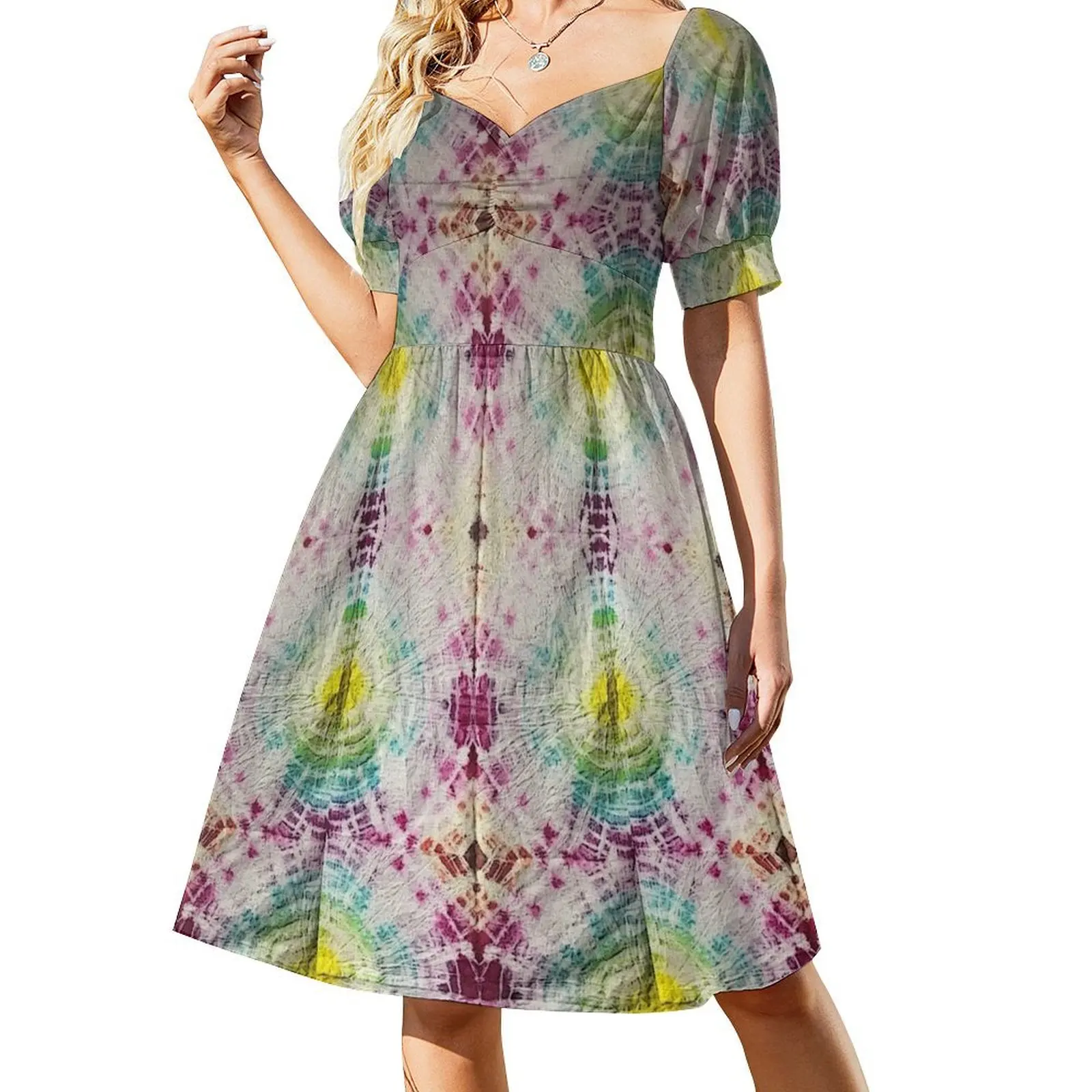 rainbow tie dye pattern Short-Sleeved Dress dress korean style Dress for pregnant women evening elegant women's sets
rainbow tie dye pattern Short-Sleeved Dress dress korean style Dress for pregnant women evening elegant women's sets
