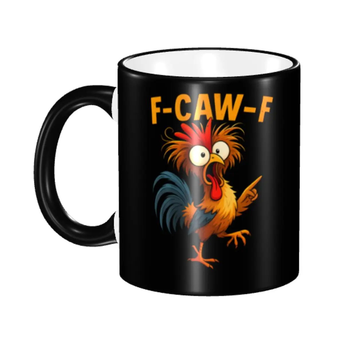 Custom DIY Funny F-Caw-F Chicken Ceramic Mug Cartoon Animal Pun Sarcastic Ceramic Coffee Cups Creative Gift
Custom DIY Funny F-Caw-F Chicken Ceramic Mug Cartoon Animal Pun Sarcastic Ceramic Coffee Cups Creative Gift