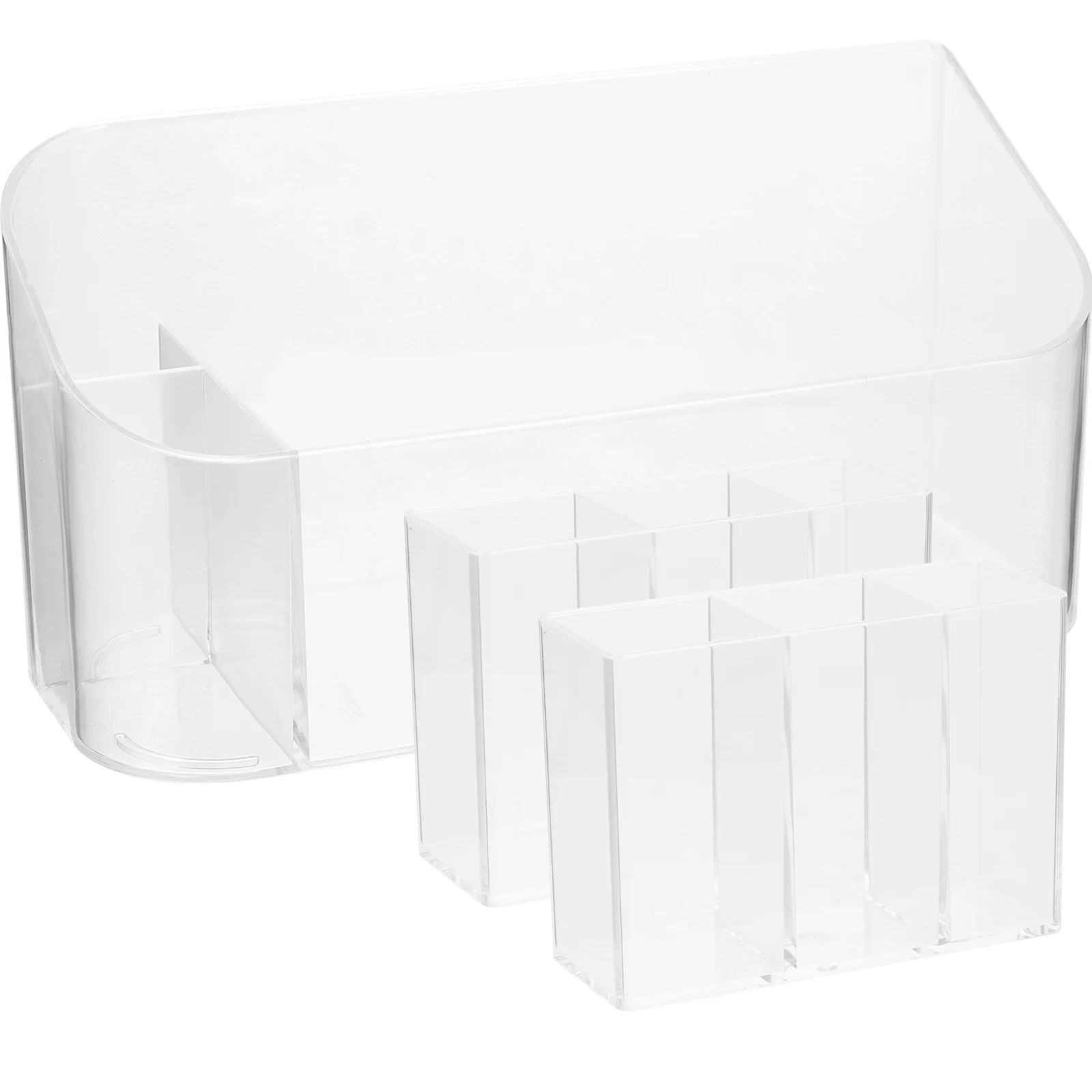 Clear Plastic Makeup Organizer Special Shape Cosmetics Holder Skincare Storage Box Makeup Brush Holder Lipstick Tray Bathroom
Clear Plastic Makeup Organizer Special Shape Cosmetics Holder Skincare Storage Box Makeup Brush Holder Lipstick Tray Bathroom
