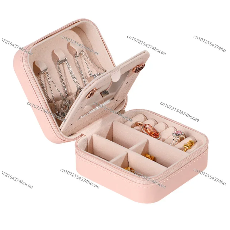 Mirror Jewelry Box Simple PU Jewelry Box Travel Portable Earrings Necklace Storage Box
Mirror Jewelry Box Simple PU Jewelry Box Travel Portable Earrings Necklace Storage Box