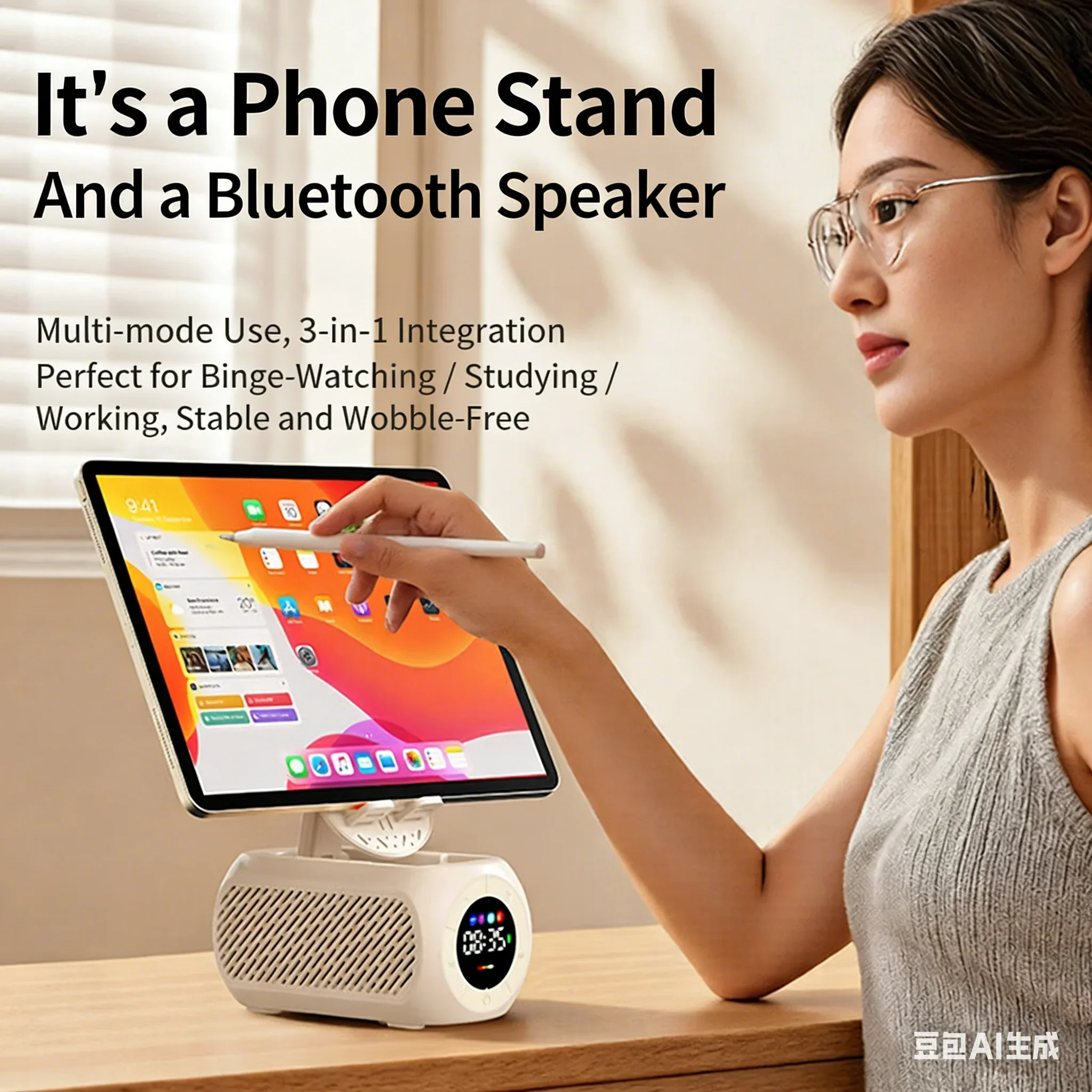 Bluetooth-колонки с подставкой для телефона/планшета, 360° ° Вращение и регулировка под разными углами, стабильная противоскользящая основа, 1800 мАч, для учебы и работы
Bluetooth-колонки с подставкой для телефона/планшета, 360° ° Вращение и регулировка под разными углами, стабильная противоскользящая основа, 1800 мАч, для учебы и работы