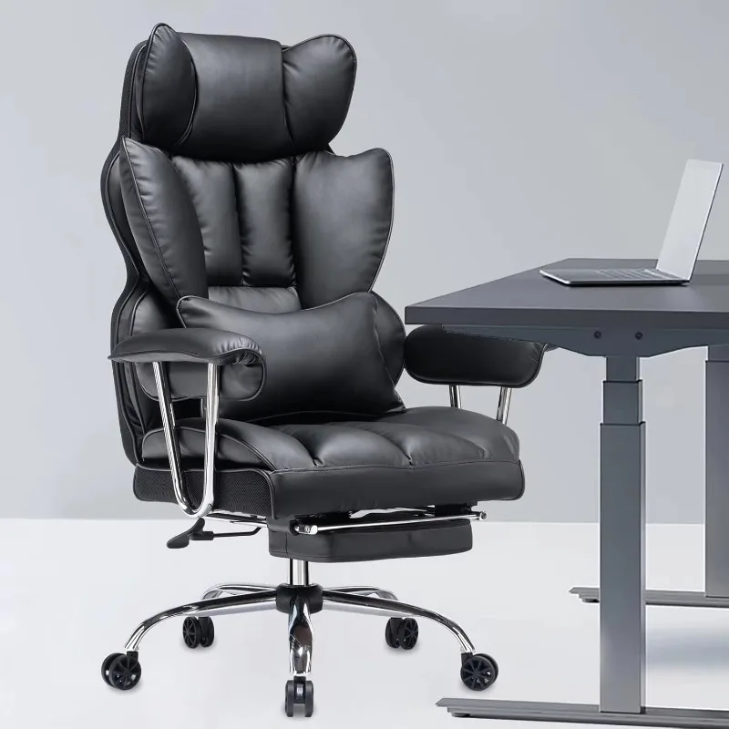 Executive Office Chair for Heavy People, High Back Computer Chair with Foot Rest, Matte Black Office Chair
Executive Office Chair for Heavy People, High Back Computer Chair with Foot Rest, Matte Black Office Chair