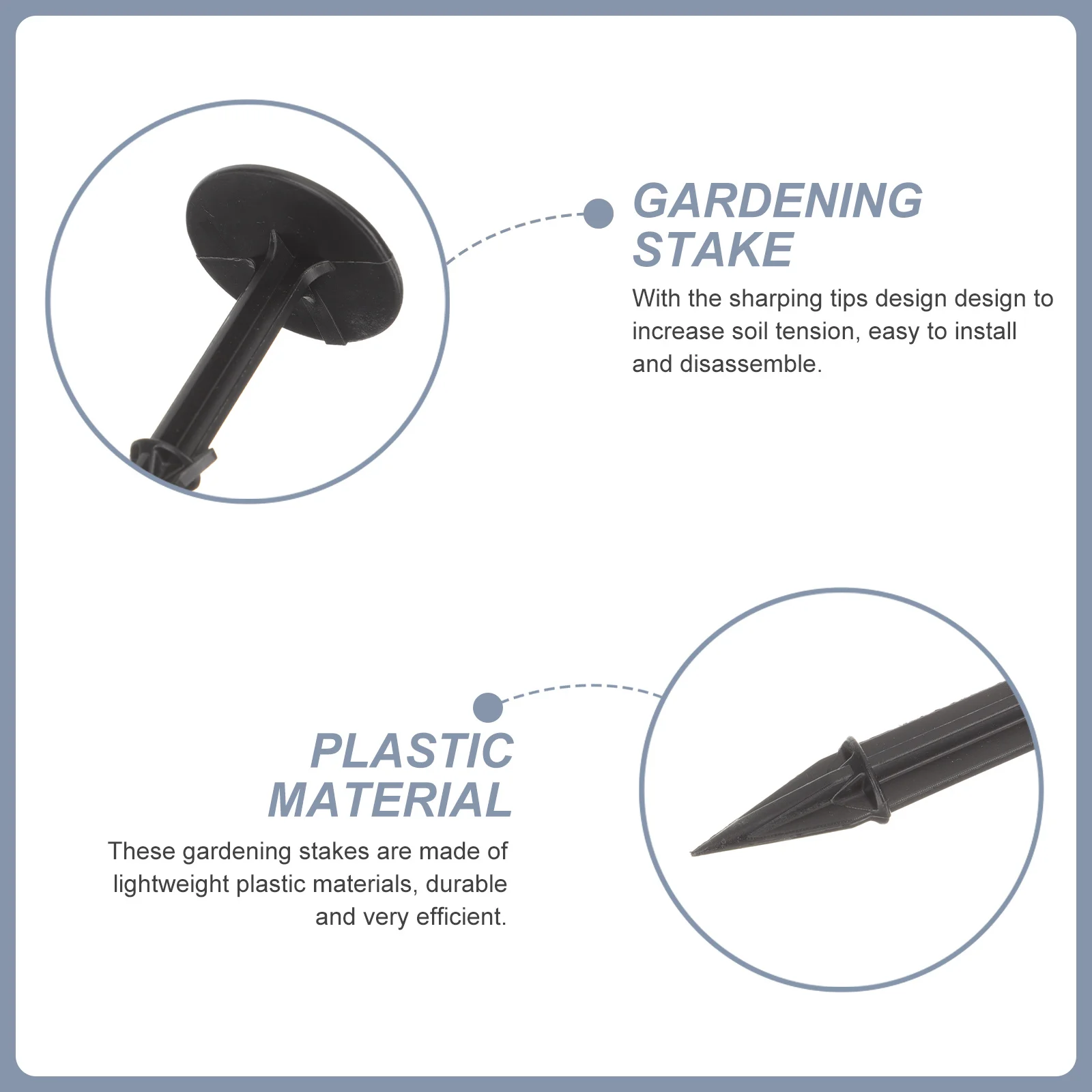 20Pcs Plastic Garden Stakes Sharp Spike Design for Fixing Artificial Grass Lawn Landscaping Stakes for Gardening 
20Pcs Plastic Garden Stakes Sharp Spike Design for Fixing Artificial Grass Lawn Landscaping Stakes for Gardening