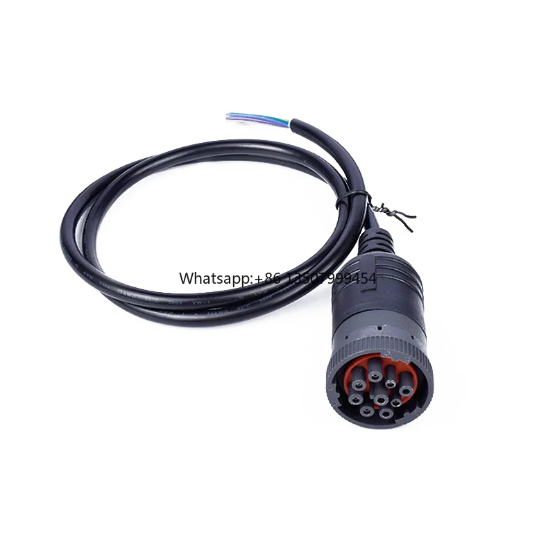 9-Pin Truck Plug Diagnostic Test Cable J1939-9pin Open Wire with PTFE Insulation for Electronic Automobile Machine Applications
9-Pin Truck Plug Diagnostic Test Cable J1939-9pin Open Wire with PTFE Insulation for Electronic Automobile Machine Applications
