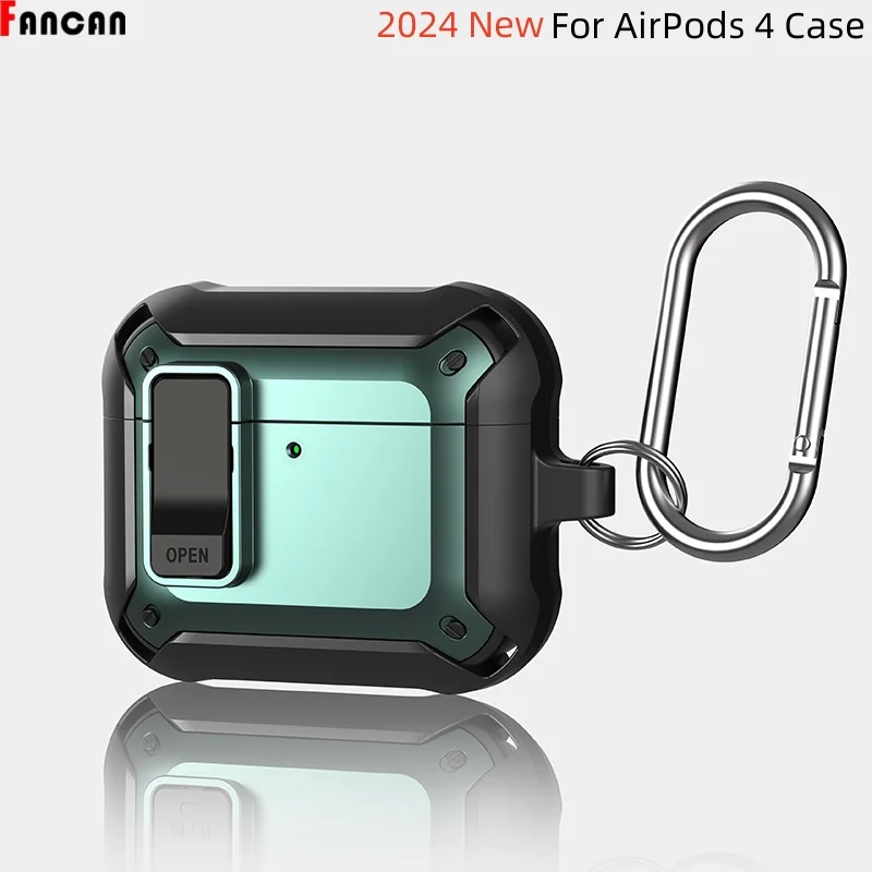 2024 New For Airpods 4 Case with Lock Clip Rugged Case Armor Shockproof Protector Hard Shell with Carabiner For AirPods 4 Case
2024 New For Airpods 4 Case with Lock Clip Rugged Case Armor Shockproof Protector Hard Shell with Carabiner For AirPods 4 Case