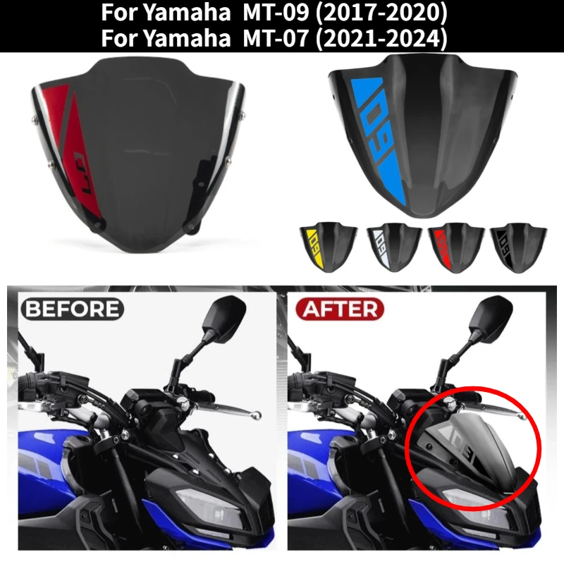 For Yamaha MT-09 (2017-2020) MT-07 (2021-2024) motorcycle accessories windshield deflectors windshield fairings
For Yamaha MT-09 (2017-2020) MT-07 (2021-2024) motorcycle accessories windshield deflectors windshield fairings