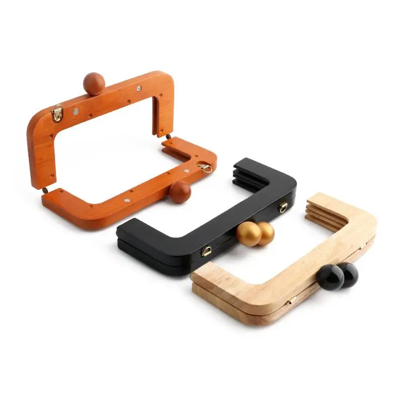 Wooden Handle For Bags Closure Kiss Clasp Purse Frame Women Handbags Woven-bag DIY Handmade Bracket Accessories
Wooden Handle For Bags Closure Kiss Clasp Purse Frame Women Handbags Woven-bag DIY Handmade Bracket Accessories
