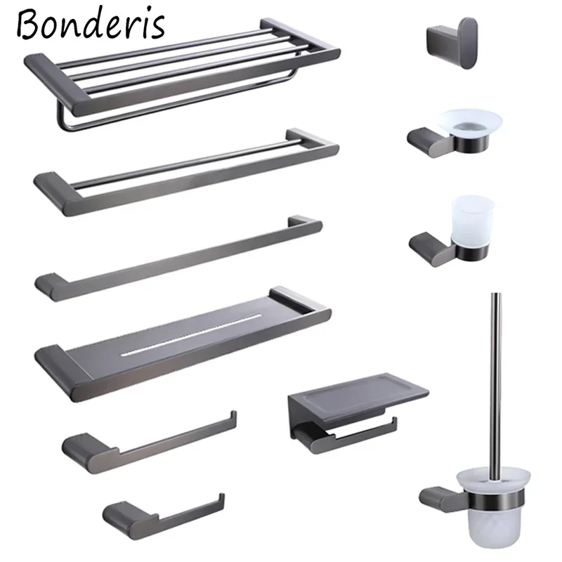 Grey Double Towel Bars Bathroom Accessories Towel Hanger Storage Rack Platform Paper Holder Toilet Brush Soap Holder Robe Hook
Grey Double Towel Bars Bathroom Accessories Towel Hanger Storage Rack Platform Paper Holder Toilet Brush Soap Holder Robe Hook