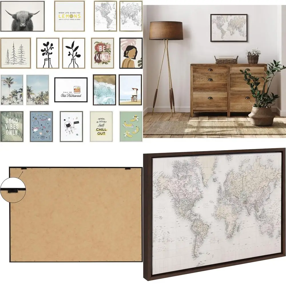 Vintage World Map Canvas Art by Creative Bunch Studio, 18x24 Brown, Wall Decorative Map
Vintage World Map Canvas Art by Creative Bunch Studio, 18x24 Brown, Wall Decorative Map