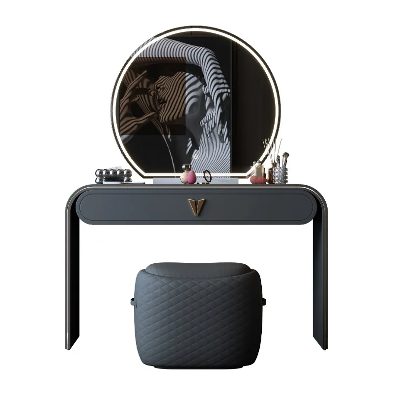 Minimalist dressing table, modern minimalist small apartment, bedroom, large mirror, high-end feeling, all solid wood light
Minimalist dressing table, modern minimalist small apartment, bedroom, large mirror, high-end feeling, all solid wood light