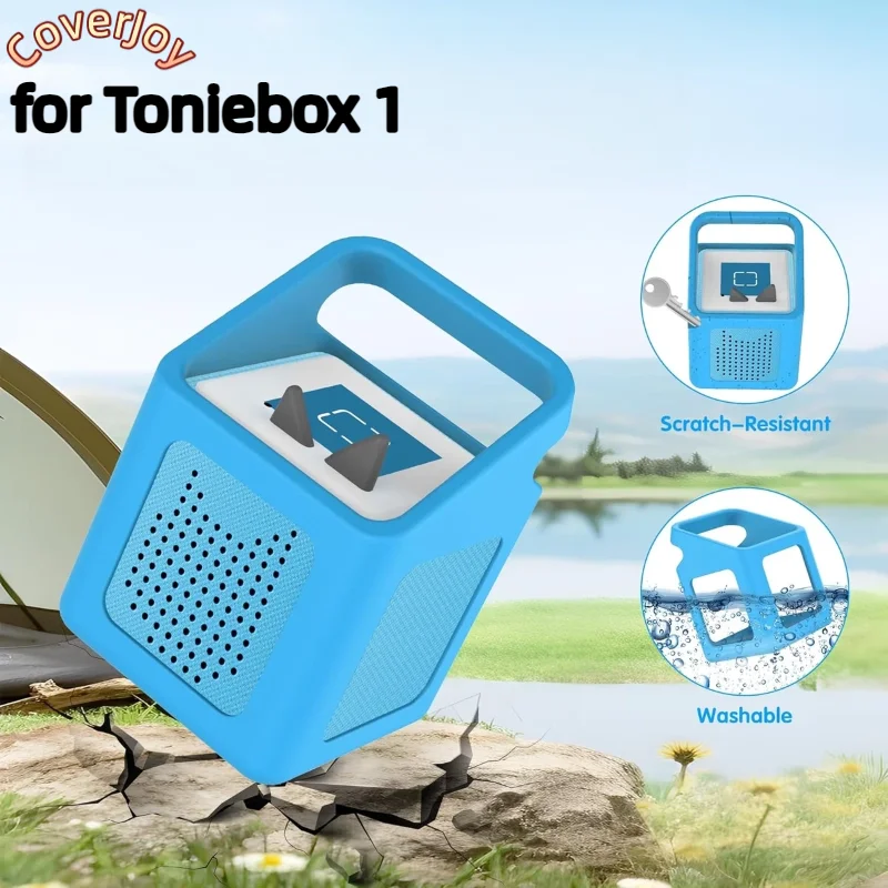 CoverJoy Silicone Case with Handle for Toniebox 1 Speaker Portable Sleeve Shockproof Anti Drop Cover
CoverJoy Silicone Case with Handle for Toniebox 1 Speaker Portable Sleeve Shockproof Anti Drop Cover