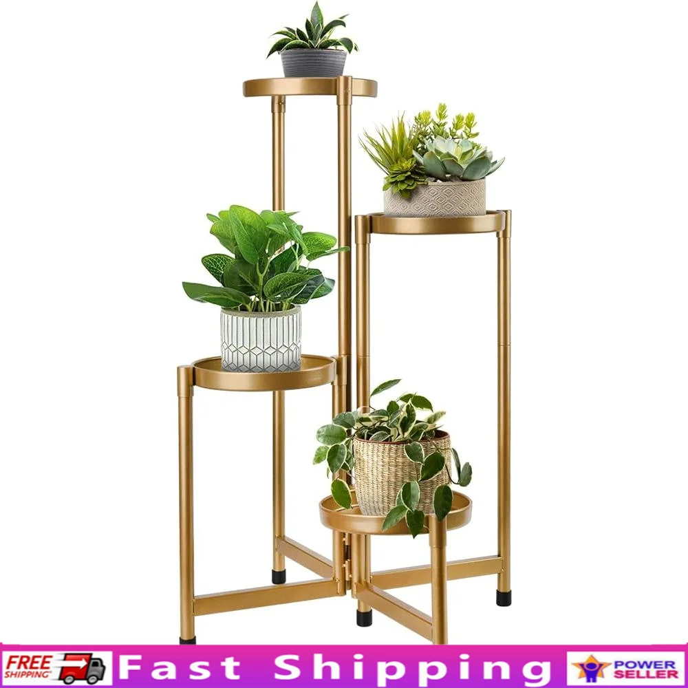 Indoor Outdoor 4 Tier Plant Stand Metal Shelf Waterproof Space Saving Folding Flower Display Holder Durable Garden Decor
Indoor Outdoor 4 Tier Plant Stand Metal Shelf Waterproof Space Saving Folding Flower Display Holder Durable Garden Decor