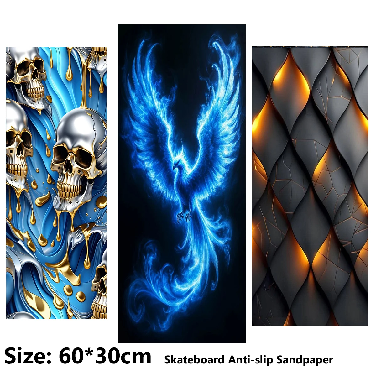 ElecStric Scooter Anti-slip Sticker Sandpaper Skateboard Grip Tape Sheet 60*30cm Geometric Texture Bluebird Pattern
ElecStric Scooter Anti-slip Sticker Sandpaper Skateboard Grip Tape Sheet 60*30cm Geometric Texture Bluebird Pattern