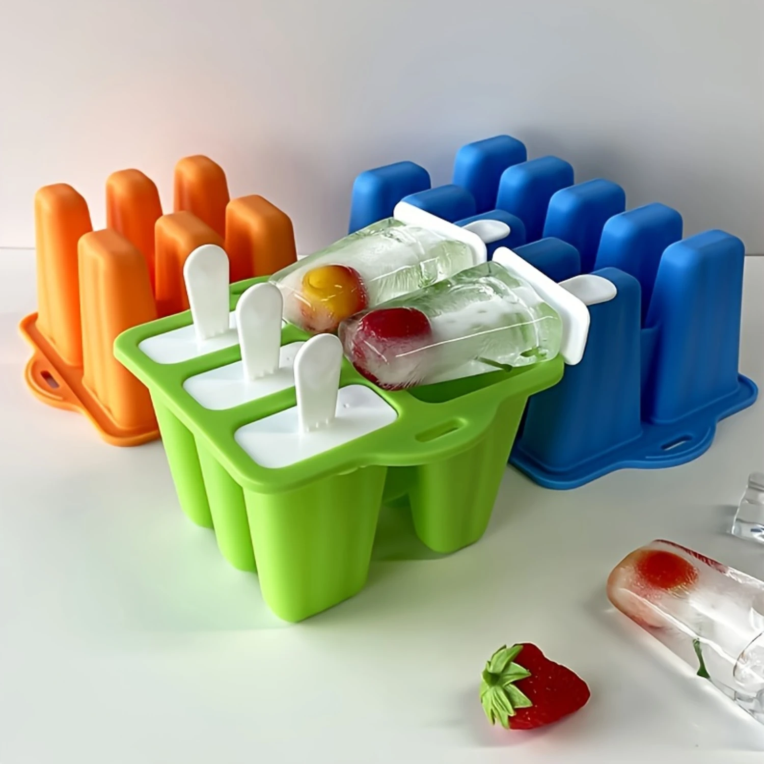Easy-Release Silicone Popsicle Maker Set With Lids & Sticks - Bpa Free, 10 & 6 Cavity Ice Molds For Homemade Treats
Easy-Release Silicone Popsicle Maker Set With Lids & Sticks - Bpa Free, 10 & 6 Cavity Ice Molds For Homemade Treats