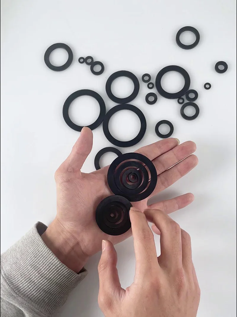 Black Rubber Flat Washer 1/2 3/4 1 1.2 1.5 2 Inch Plane Spacer Insulation Seal Gasket O Ring for Plumbing HVAC Automotive
Black Rubber Flat Washer 1/2 3/4 1 1.2 1.5 2 Inch Plane Spacer Insulation Seal Gasket O Ring for Plumbing HVAC Automotive
