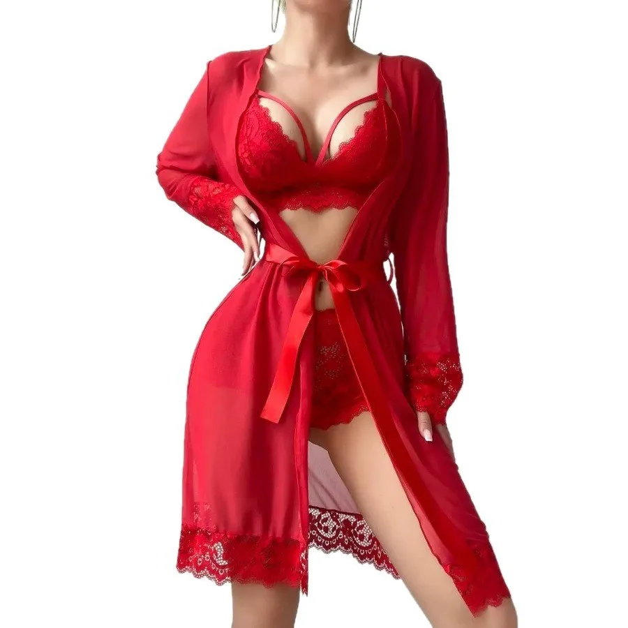 Women's Plus Dress Lightweight And Breathable Size Sexy Lingerie Set Sheer Lace Nightgown Sexy Nightdress Set 0WFC
Women's Plus Dress Lightweight And Breathable Size Sexy Lingerie Set Sheer Lace Nightgown Sexy Nightdress Set 0WFC