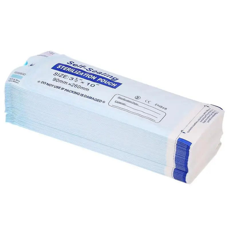 200PCS Self-Sealing Sterilizer Pouches Bags 4 Size Disposable Nail Art Disinfection Bag Tattoo Nail Dental Tool Storage Bag
200PCS Self-Sealing Sterilizer Pouches Bags 4 Size Disposable Nail Art Disinfection Bag Tattoo Nail Dental Tool Storage Bag