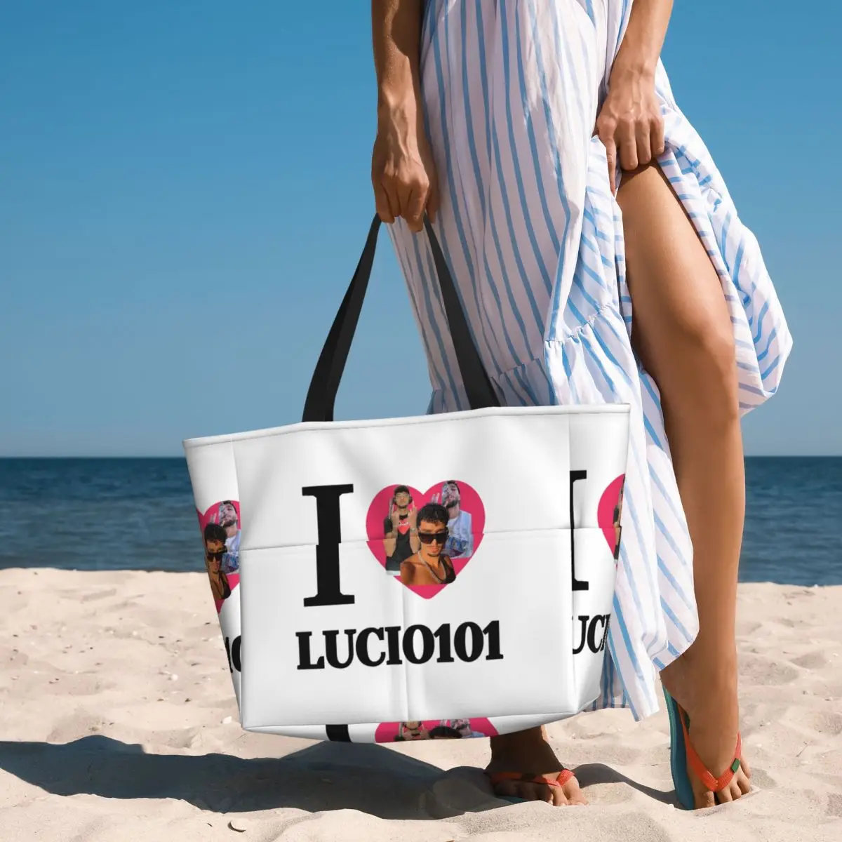I Love Lucio101 Beach Tote Bag Sport Gym Yoga Duffle Large Tote Bag Women Travel Bag Fitness bag
I Love Lucio101 Beach Tote Bag Sport Gym Yoga Duffle Large Tote Bag Women Travel Bag Fitness bag