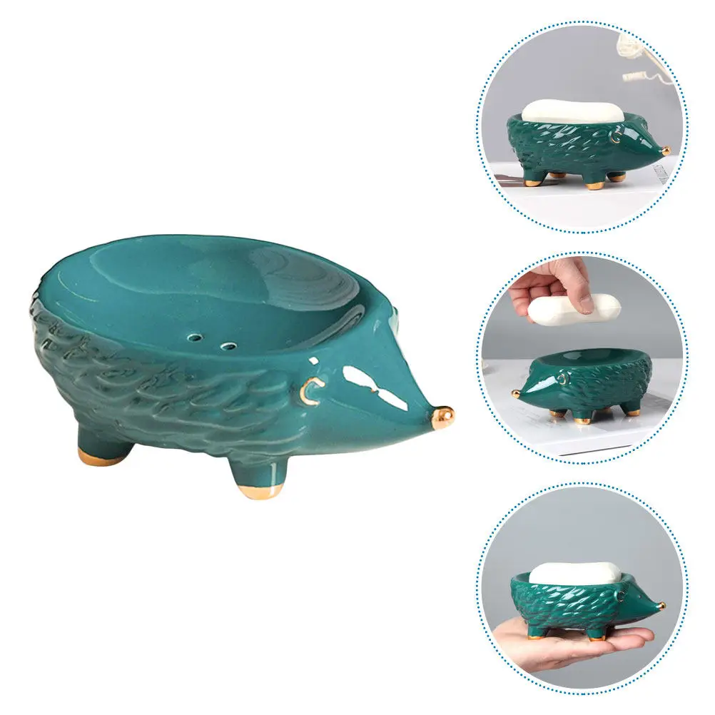 Ceramic Hedgehog Soap Box Exquisite Cartoon Animal Soap Holder for Toilet Counter Storage Drain Tray Bathroom Kitchen Utility
Ceramic Hedgehog Soap Box Exquisite Cartoon Animal Soap Holder for Toilet Counter Storage Drain Tray Bathroom Kitchen Utility