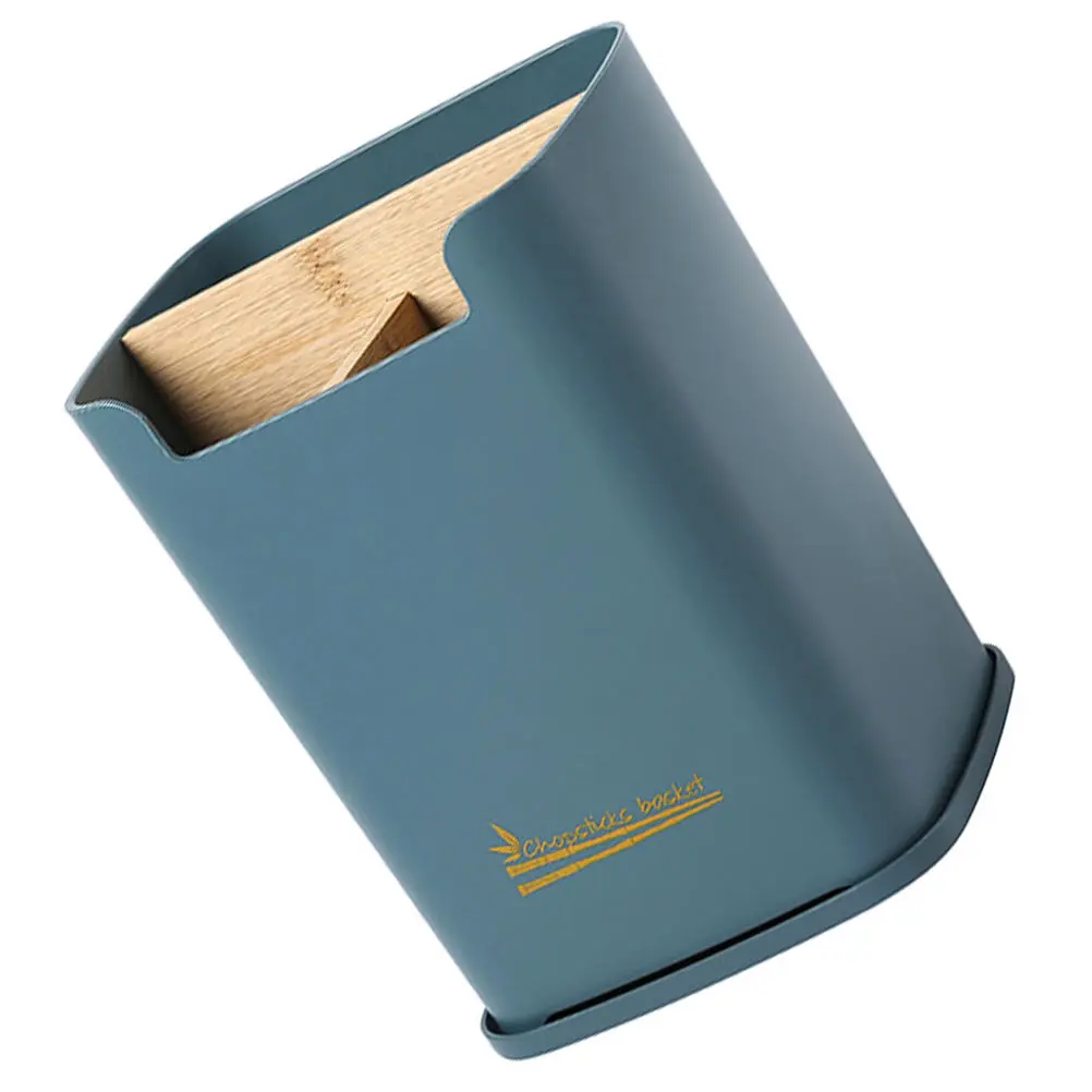 Bamboo PP Chopstick Holder Kitchen Utensil Storage Box Large Capacity Blue Counter Organizer Disassemblable Partition Compact 
Bamboo PP Chopstick Holder Kitchen Utensil Storage Box Large Capacity Blue Counter Organizer Disassemblable Partition Compact