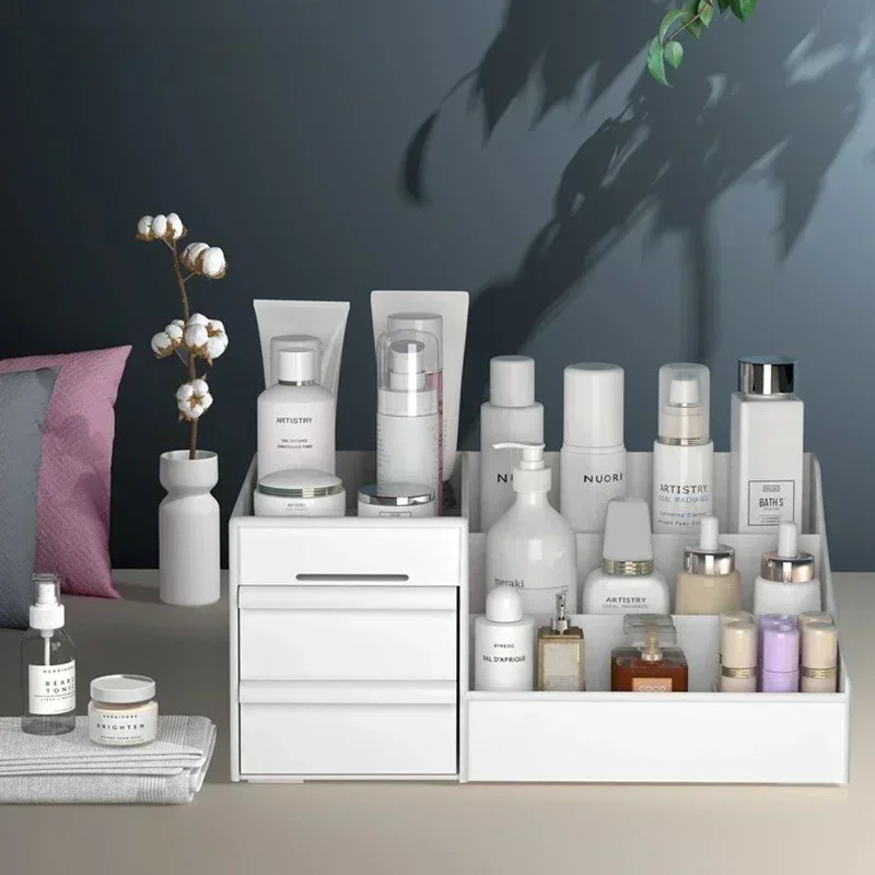 New Plastic Drawer Makeup Storage Box Dormitory Finishing Shelf Skin Care Cosmetics Dressing Table Desktop Stationery Box
New Plastic Drawer Makeup Storage Box Dormitory Finishing Shelf Skin Care Cosmetics Dressing Table Desktop Stationery Box