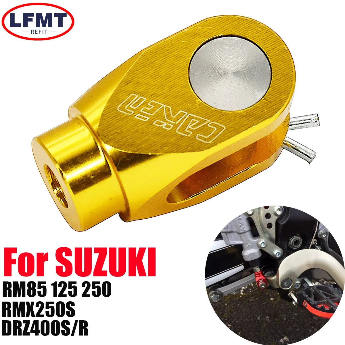 Motorcycle Rear Brake Clevis For Suzuki RM80 85 125 250 RMX250S DRZ400S DRZ400SM 250SB LTZ400 LTZ400 1998-2013 2017 2019
Motorcycle Rear Brake Clevis For Suzuki RM80 85 125 250 RMX250S DRZ400S DRZ400SM 250SB LTZ400 LTZ400 1998-2013 2017 2019