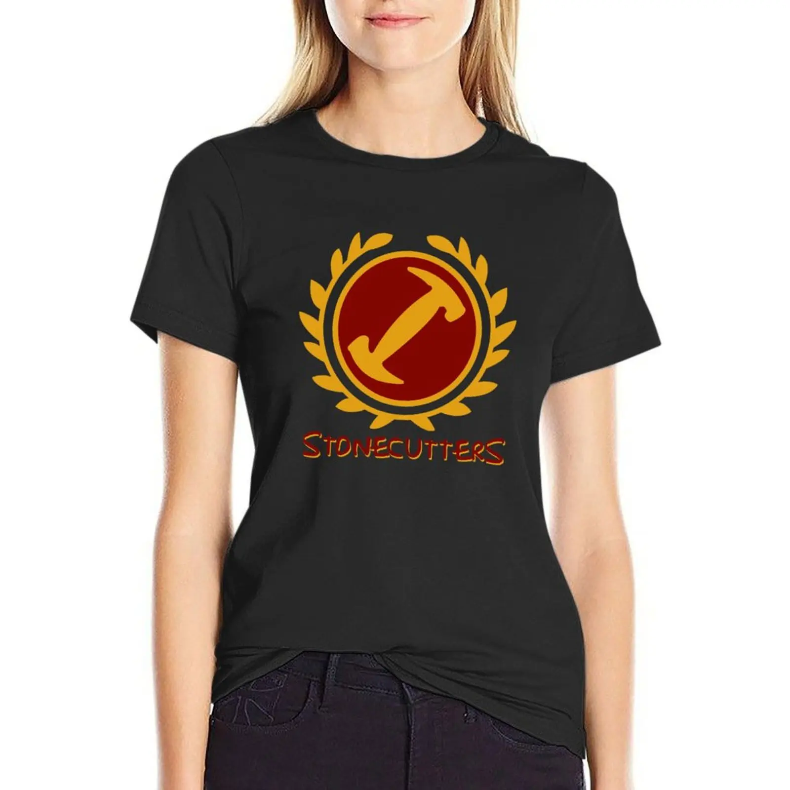 Stonecutters Essential T-Shirt cute tops Short sleeve tee rock and roll t shirts for Women
Stonecutters Essential T-Shirt cute tops Short sleeve tee rock and roll t shirts for Women