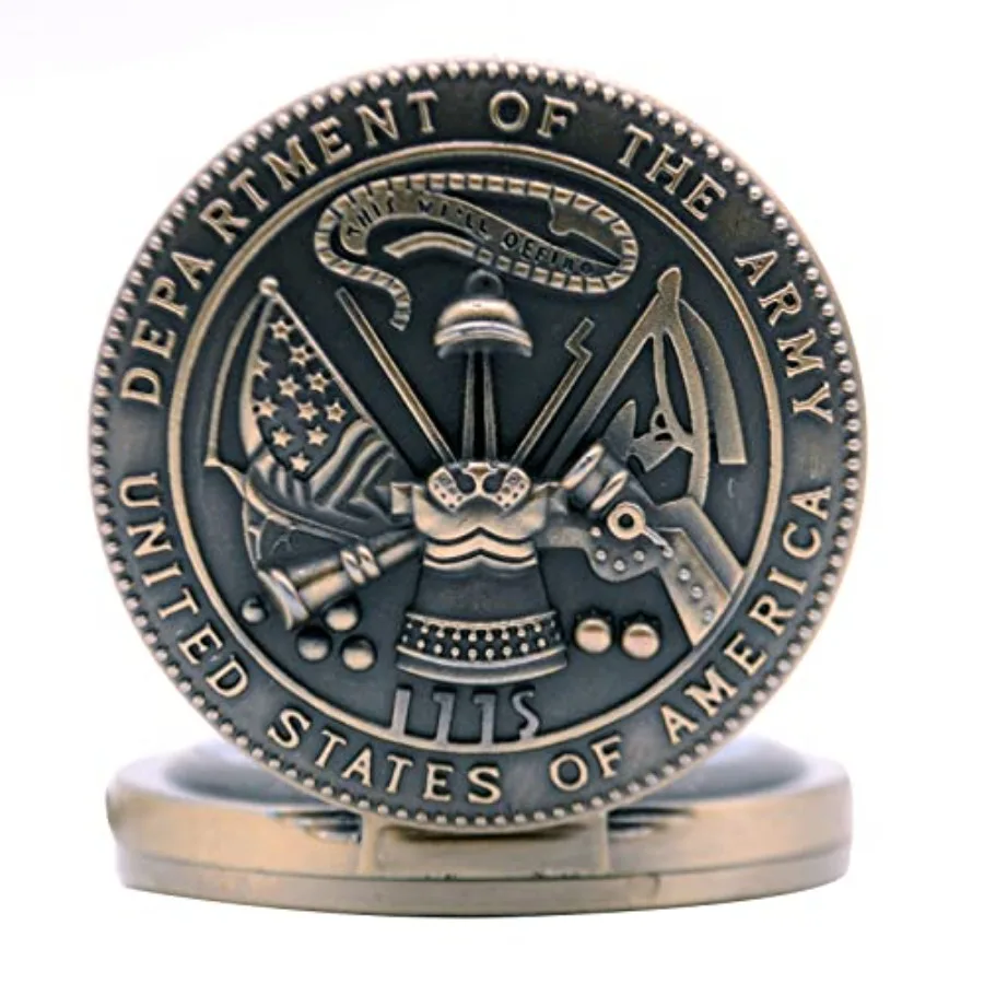 Ddjbdb Mens Pocket Watches with Fob ChainandNecklace Chain Pocket Watch Box Quartz America Department of The Army Bronze
Ddjbdb Mens Pocket Watches with Fob ChainandNecklace Chain Pocket Watch Box Quartz America Department of The Army Bronze