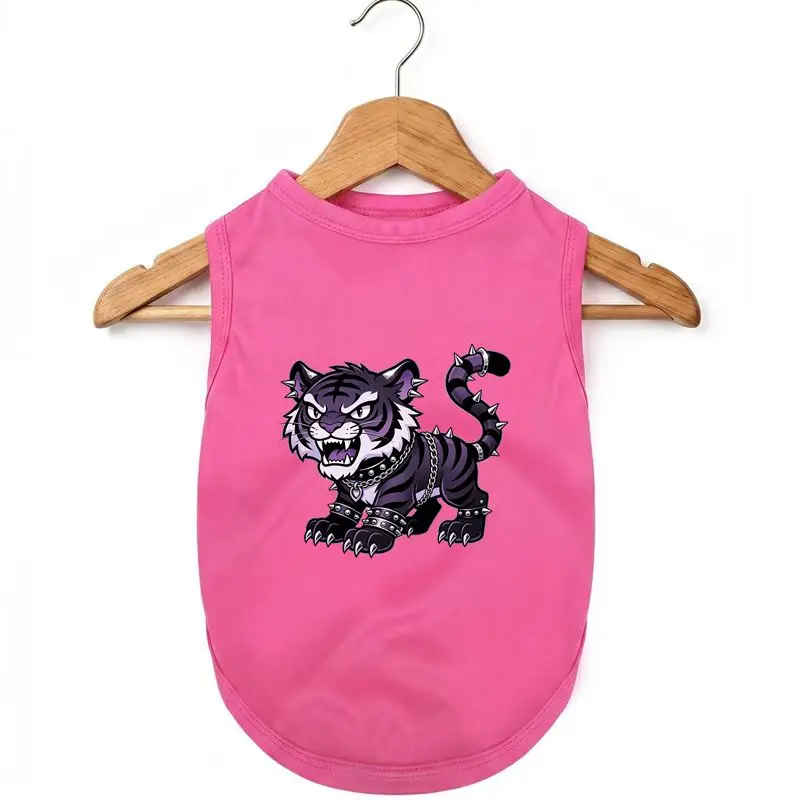 Pet Summer Vest Punk Tiger Print Dog Breathable Tee
Pet Summer Vest Punk Tiger Print Dog Breathable Tee