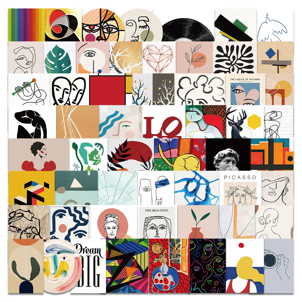 65Pcs Abstract Art Card Series Stickers Suitcase Phone Case Water Bottle Waterproof Decoration Diy Sticker Packs
65Pcs Abstract Art Card Series Stickers Suitcase Phone Case Water Bottle Waterproof Decoration Diy Sticker Packs