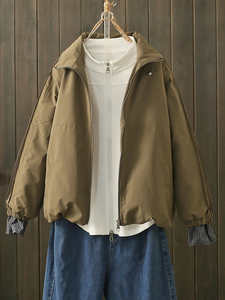 plus Size Autumn Winter Thickened Zipper Casual Style Women's Jacket Loose Fit Slimming Cotton Coat Fashionable Outerwear
plus Size Autumn Winter Thickened Zipper Casual Style Women's Jacket Loose Fit Slimming Cotton Coat Fashionable Outerwear