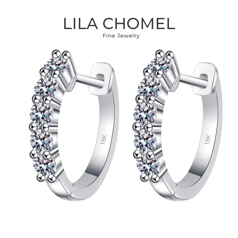 Women Engagement 18K White Gold Hoop Earrings Lady Wedding Party 1CT Moissanite Diamond Girl Friend PT950 Platinum Birthday Gift
Women Engagement 18K White Gold Hoop Earrings Lady Wedding Party 1CT Moissanite Diamond Girl Friend PT950 Platinum Birthday Gift