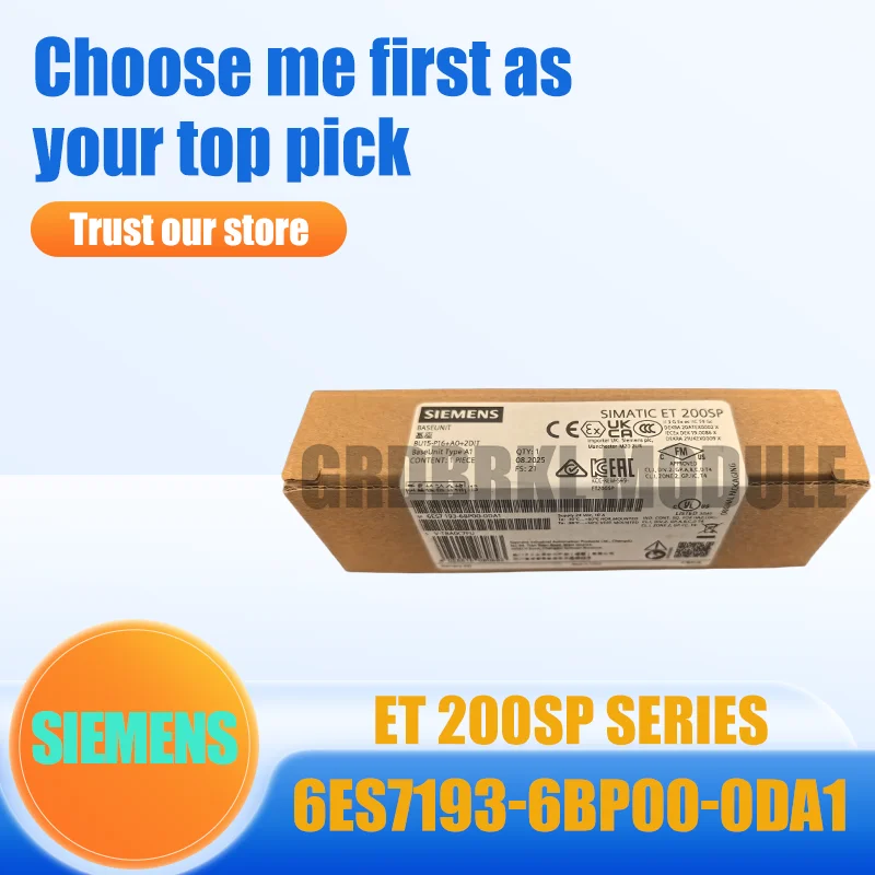 New Original SIEMENS 6ES7193-6BP00-0DA1 6ES7193-6BP60-0DA0 ET200SP
New Original SIEMENS 6ES7193-6BP00-0DA1 6ES7193-6BP60-0DA0 ET200SP
