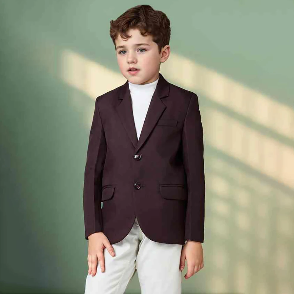 Customized Boy's Suits Solid Color Single Breasted Notch Lapel Slim Fit Full Sets High Quality Children 2 Piece Jacket Pants
Customized Boy's Suits Solid Color Single Breasted Notch Lapel Slim Fit Full Sets High Quality Children 2 Piece Jacket Pants