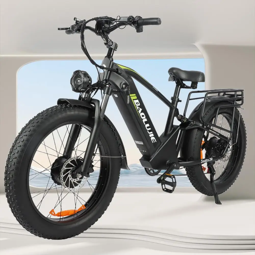 Fat Tire Mountain Electric Motorcycles Bike 1000W+1000W 40 Mile Cruising Rangen 24-Inch Wheels 48V 20AH Battery Electric EBike
Fat Tire Mountain Electric Motorcycles Bike 1000W+1000W 40 Mile Cruising Rangen 24-Inch Wheels 48V 20AH Battery Electric EBike
