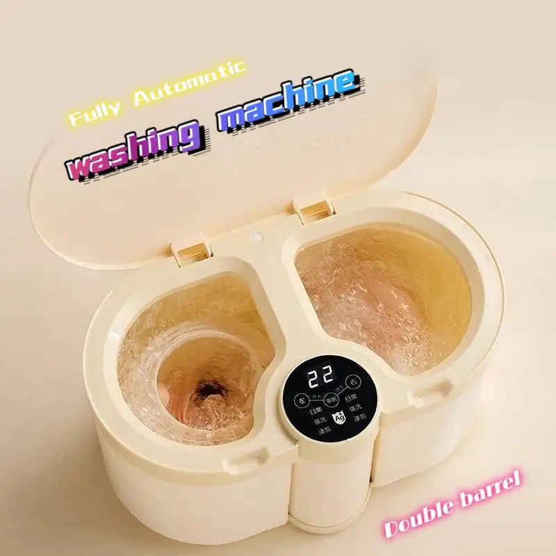 Fully Automatic Double-Barrel Underwear and Sock Washing Machine, Portable Washing and Dehydration Integrated Machine
Fully Automatic Double-Barrel Underwear and Sock Washing Machine, Portable Washing and Dehydration Integrated Machine