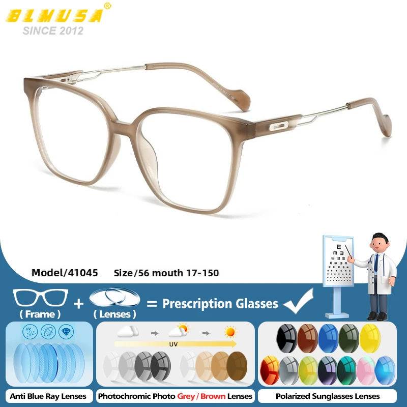 BLMUSA New Fashion Square Outdoor Activity Prescription Glasses Men Anti-blue Light Photochromic Progressive Optical Eyeglasses
BLMUSA New Fashion Square Outdoor Activity Prescription Glasses Men Anti-blue Light Photochromic Progressive Optical Eyeglasses