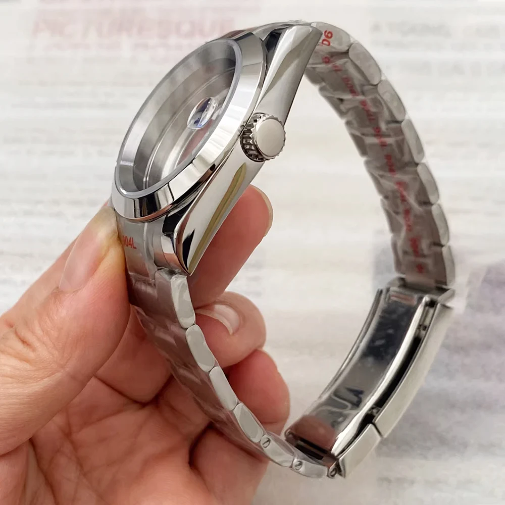 36mm 39mm NH35 Watch Case Bracelet Parts Sapphire Glass for Datejust Nh35 Nh36 Nh34 Movement 28.5mm Dial Case with Strap Sets
36mm 39mm NH35 Watch Case Bracelet Parts Sapphire Glass for Datejust Nh35 Nh36 Nh34 Movement 28.5mm Dial Case with Strap Sets