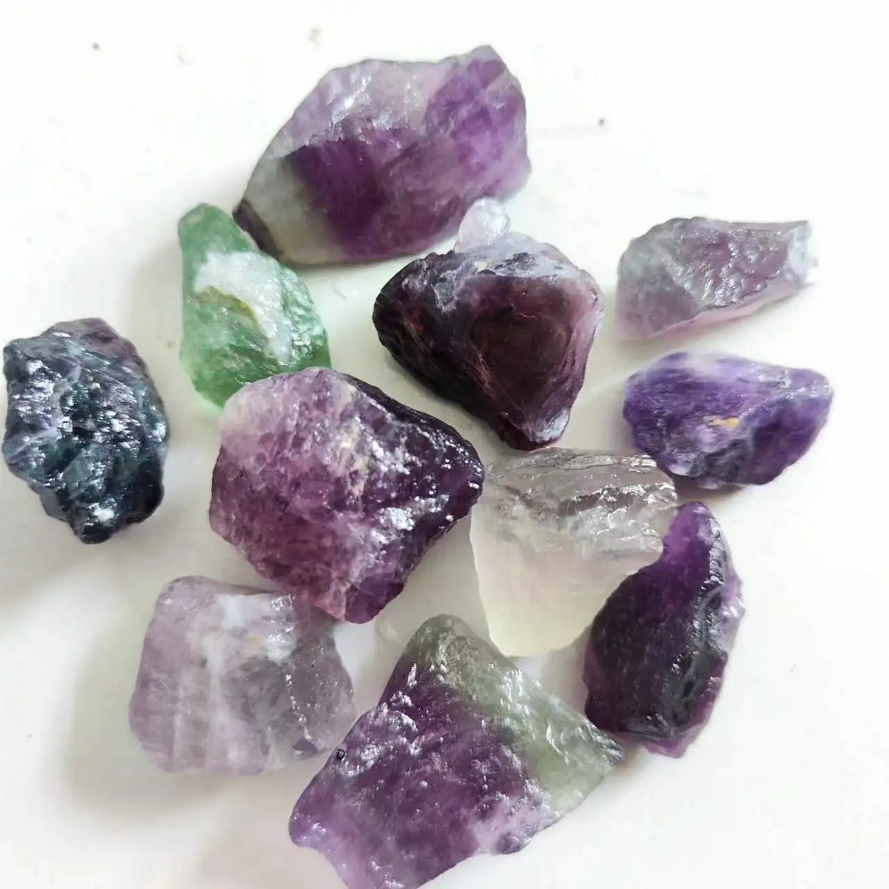 Natural Colorful Fluorite Crystals Stone Mineral Healing Crystals Gemstones Specimens Collectible Home Decoration Stone
Natural Colorful Fluorite Crystals Stone Mineral Healing Crystals Gemstones Specimens Collectible Home Decoration Stone