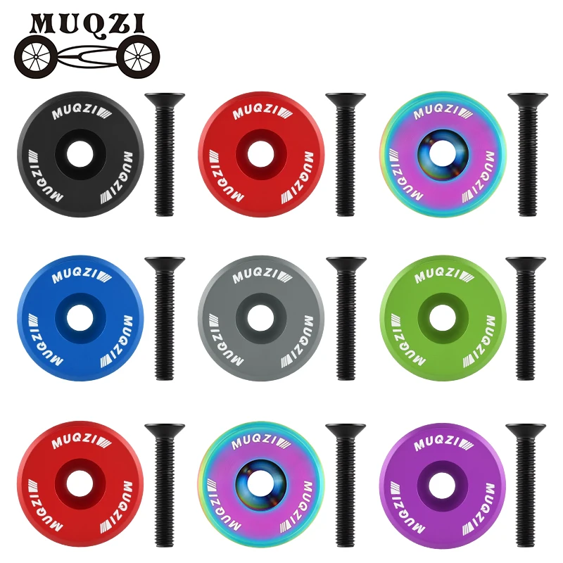 MUQZI Headset Top Cap Kit Aluminum 1-1/8 Inch Bike Headset Stem Cap with M6x30mm Bolt for MTB Road Folding Bike
MUQZI Headset Top Cap Kit Aluminum 1-1/8 Inch Bike Headset Stem Cap with M6x30mm Bolt for MTB Road Folding Bike