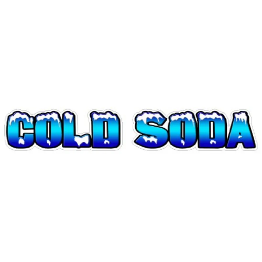 Cold SODA Concession Decal ice Cold Drinks Stand cart
Cold SODA Concession Decal ice Cold Drinks Stand cart