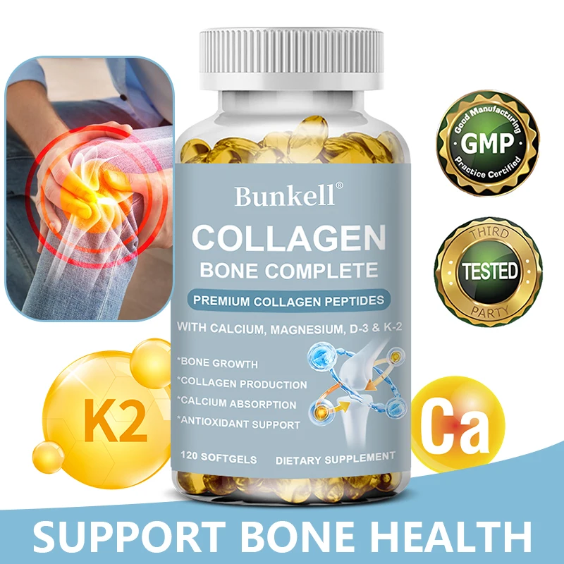 Collagen Complete with Calcium, Magnesium,vitamins D3 and K2 - Bone Health, Skin Elasticity & Joint Support, Healthy Hair Growth
Collagen Complete with Calcium, Magnesium,vitamins D3 and K2 - Bone Health, Skin Elasticity & Joint Support, Healthy Hair Growth