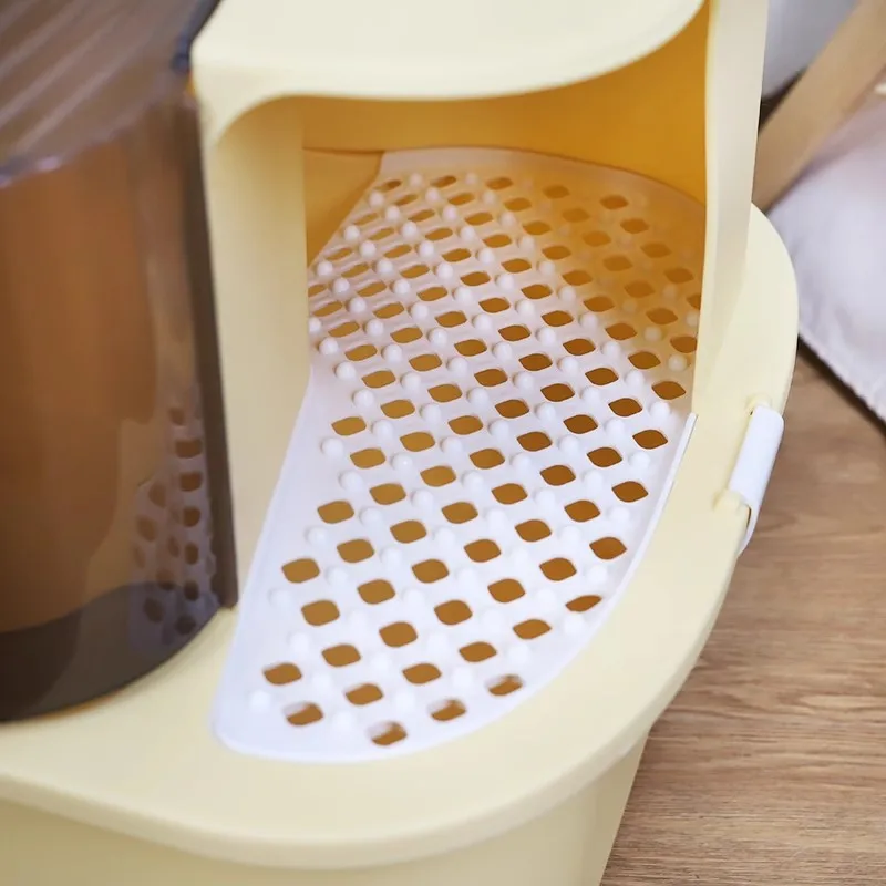 Cat Litter Box Fully Enclosed Corridor Type Anti-splash Extra Large Cat Litter Box Cat Toilet Shit Basin Deodorant
Cat Litter Box Fully Enclosed Corridor Type Anti-splash Extra Large Cat Litter Box Cat Toilet Shit Basin Deodorant
