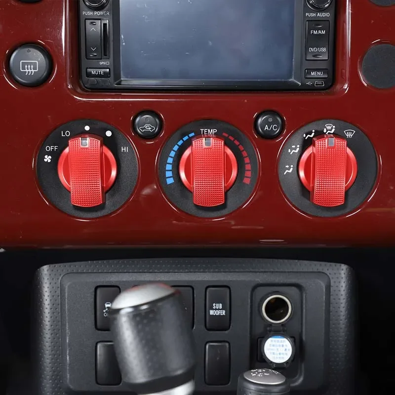 Алюминиевый сплав, ручка кондиционера, декоративная наклейка, накладка для Toyota FJ Cruiser 2007-2021, аксессуары для салона автомобиля
Алюминиевый сплав, ручка кондиционера, декоративная наклейка, накладка для Toyota FJ Cruiser 2007-2021, аксессуары для салона автомобиля