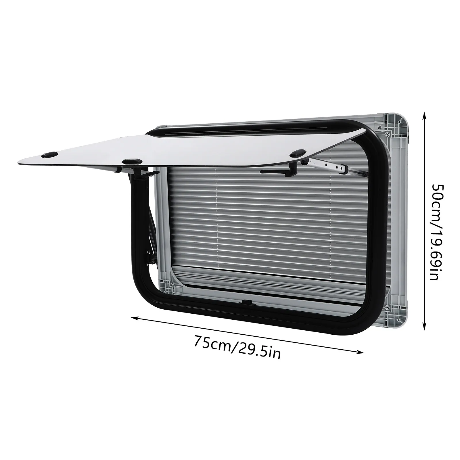 30x20 inch RV Exit Window Push Out Replacement with Screen Black White for Camper Trailer
30x20 inch RV Exit Window Push Out Replacement with Screen Black White for Camper Trailer