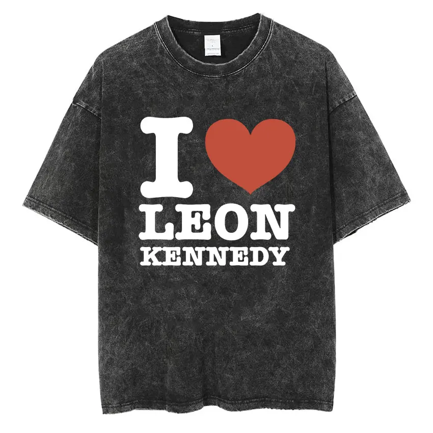 Винтажная футболка с эффектом потертости Leon S. Kennedy Resident Evil 4, мужская, в готическом стиле панк, с коротким рукавом, модная, в стиле Харадзюку, оверсайз
Винтажная футболка с эффектом потертости Leon S. Kennedy Resident Evil 4, мужская, в готическом стиле панк, с коротким рукавом, модная, в стиле Харадзюку, оверсайз