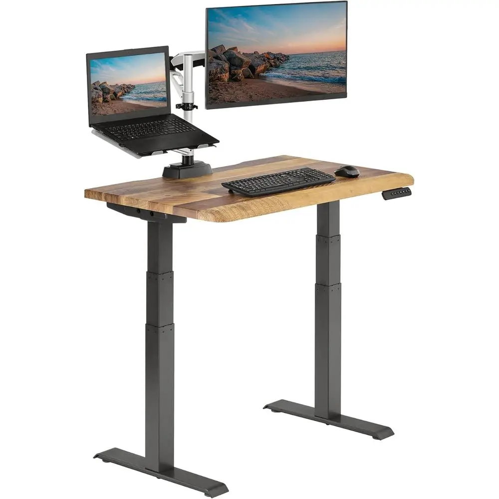 Adjustable Electric Sit-Stand Desk, 40x26 Inches, Reclaimed Wood, Tool-Free Assembly for Home Office or Bedroom
Adjustable Electric Sit-Stand Desk, 40x26 Inches, Reclaimed Wood, Tool-Free Assembly for Home Office or Bedroom