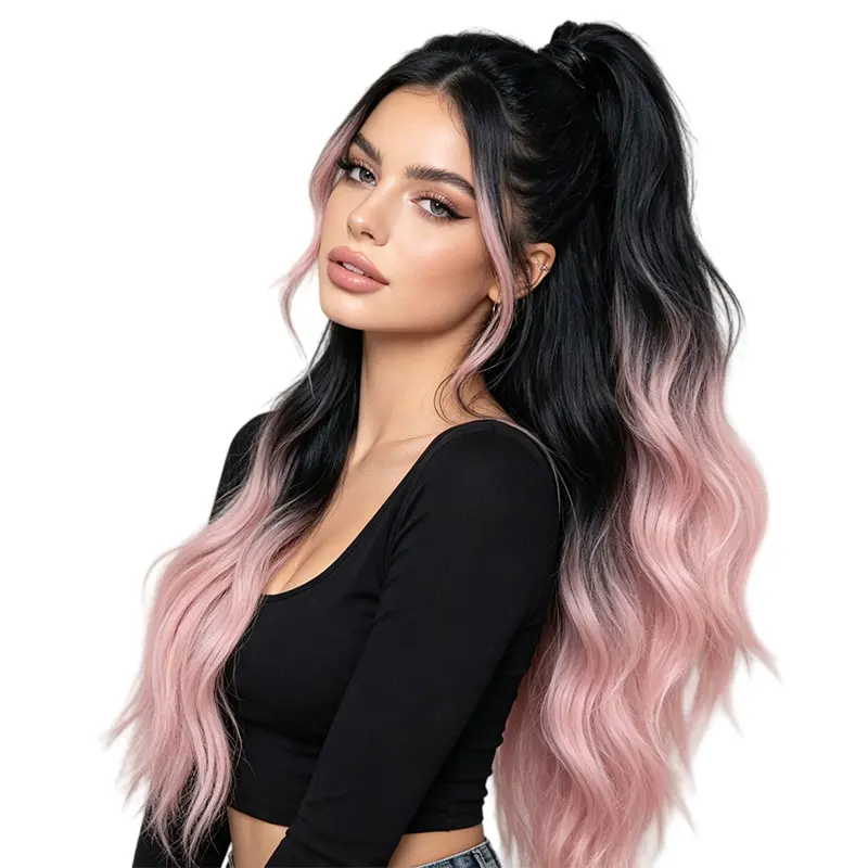 Clip-In Ponytail Wig, 17.7inch Inch Long Synthetic Water Wave Hair Extensions, Gradient Natural Fluffy Fake Ponytail Hairpiece, Women's Daily Style Suitable for Parties, Dates, Photography, and Other Occasions.
Clip-In Ponytail Wig, 17.7inch Inch Long Synthetic Water Wave Hair Extensions, Gradient Natural Fluffy Fake Ponytail Hairpiece, Women's Daily Style Suitable for Parties, Dates, Photography, and Other Occasions.