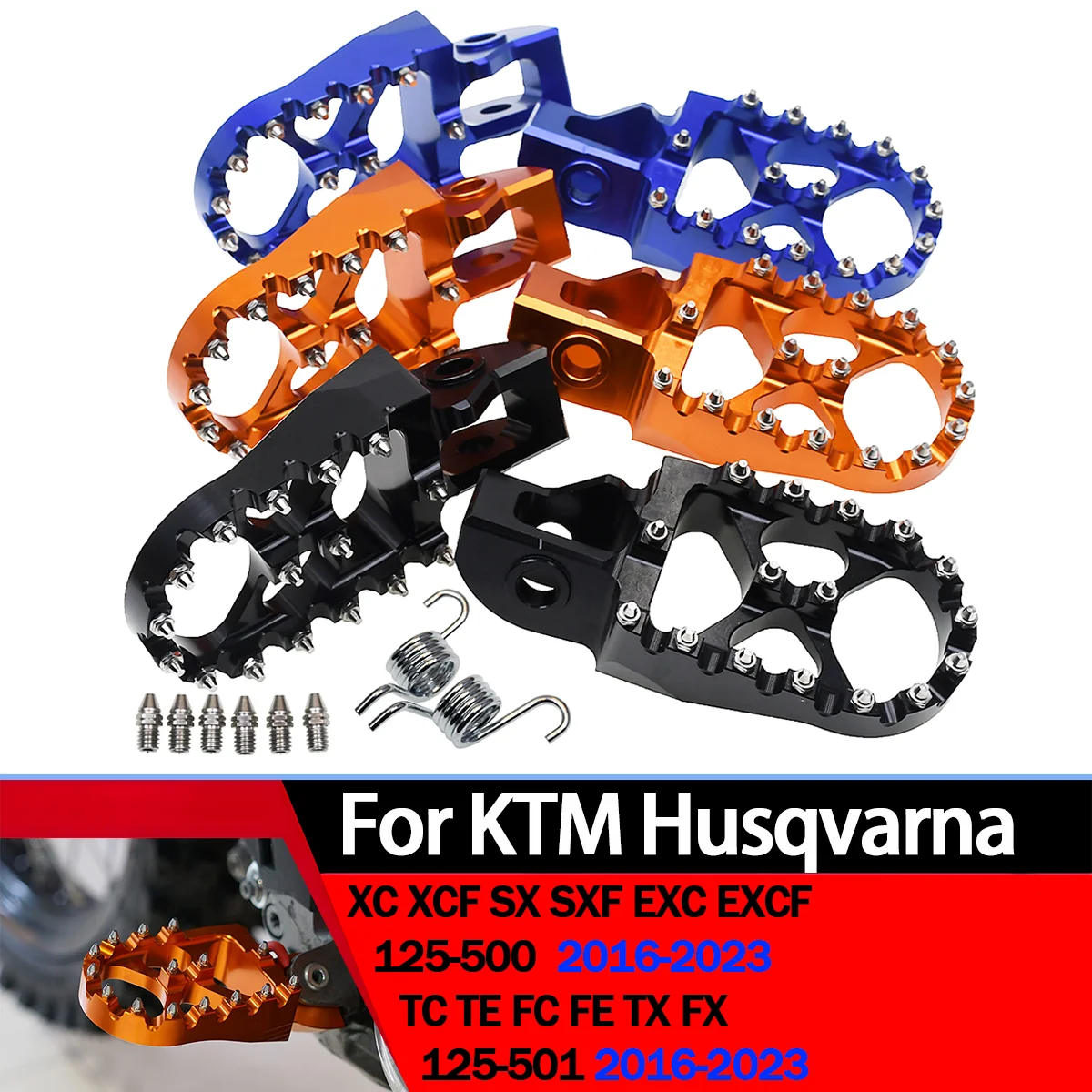 Motocross Foot Rest Pegs Footrest Footpeg For KTM EXC EXC-F SX SX-F 85 125 150 200 250 300 350 450 500 Dirt Pit Bike 2016-2023
Motocross Foot Rest Pegs Footrest Footpeg For KTM EXC EXC-F SX SX-F 85 125 150 200 250 300 350 450 500 Dirt Pit Bike 2016-2023